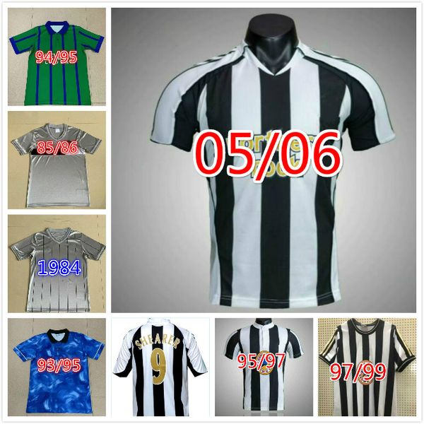 

néwcastle 95 96 97 98 99 05 06 shearer retro soccer jersey hamann shearer pinas 1984 1995 1997 99 05 06 united owen classic football shirts, Black;yellow