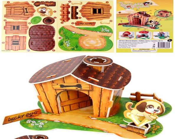 

детский детский сад ранние детские игрушки головоломки домашний домашний дом три nsiонные головоломки творческий ребенок подарок на день рож