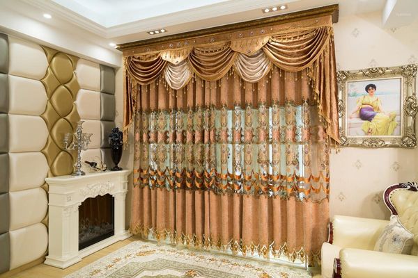

shenan high precision ceiling embroidery shade curtains for living dining room bedroom.1