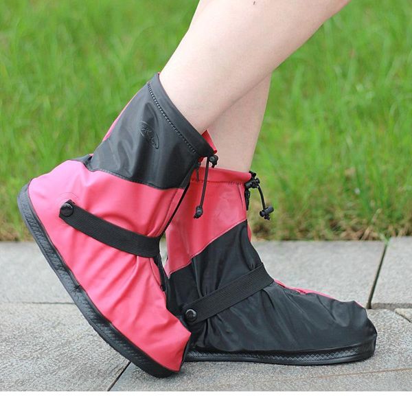 

women's rain shoes thick wear-resistant non-slip rain-proof elastic design fashion overshoes boot cover for outdoor wa sqckdl
