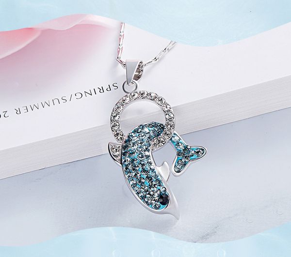 

sterling pendant fashion silver with swarovski s925 crystal necklace