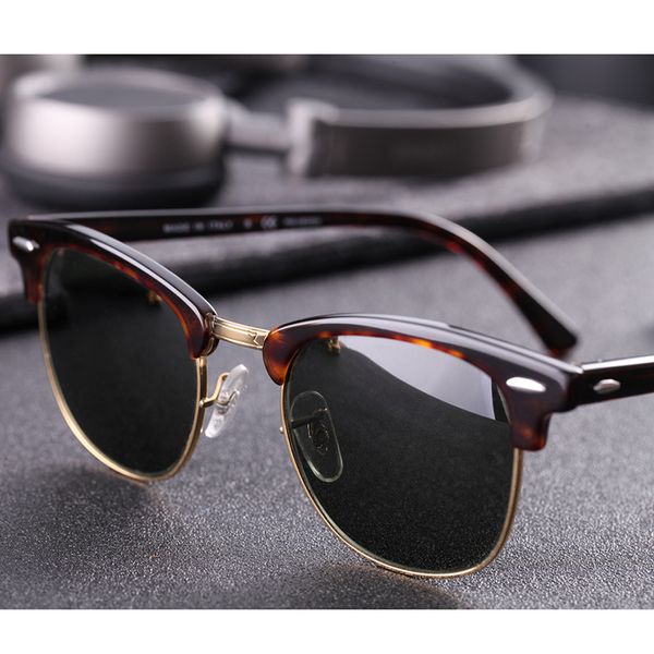 

real glass lens uv400 мужчины женщины солнцезащитные очки 3016 ретро вождение солнцезащитные очки роскошные desig бренд заклепки дизайн очки