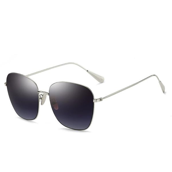 

2020 new square metal frame women's high-end brand fashion outdoor sunglasses design master elaborate beach driving sun glasses, White;black