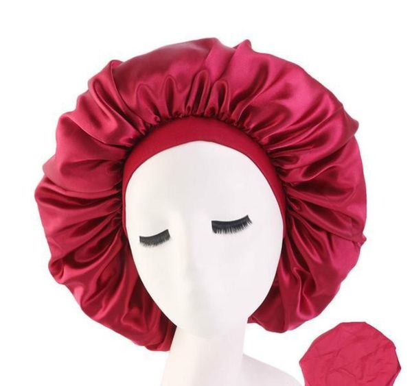 

high elasticity wide-brimmed women turban hat large print silk bonnet sleep cap bonnet women turban hat for wmtzml otsweet, Blue;gray