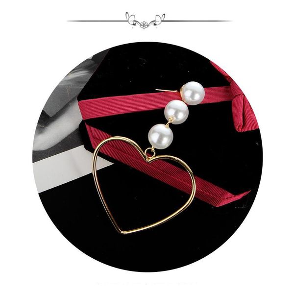 

show models love temperament stud earrings long personality pearl pendant tassel sqctns dh_seller2010, Silver