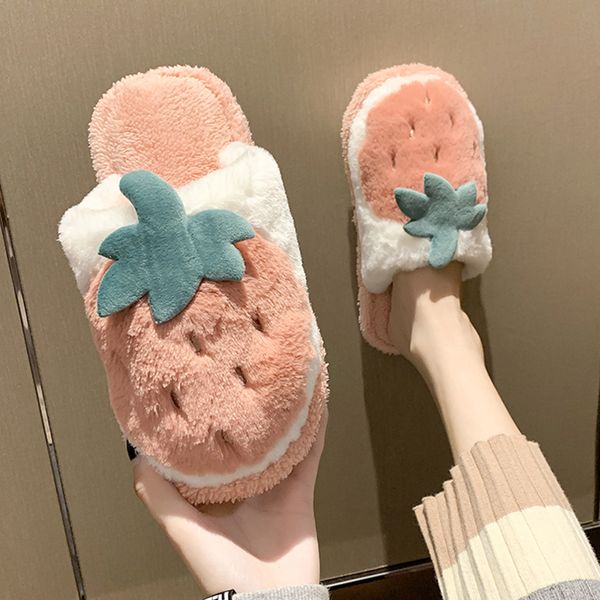 

shoes home slippers women's pantofle slides fashion fur flip flops cover toe low flock massage 2020 soft luxury plush flat rome x1020, Black