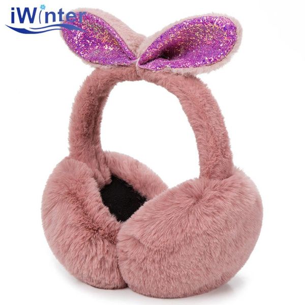 

ear muffs iwinter fashion winter women's earmuffs hair warm for girls women warmer velvet outdoor, Blue;gray