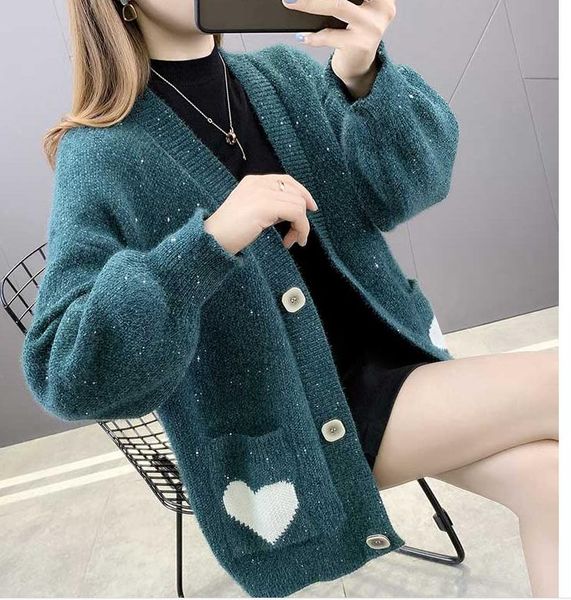 

2021 spring and autumn winter with new style fashion long sleeve women's sweater coat@44, White;black