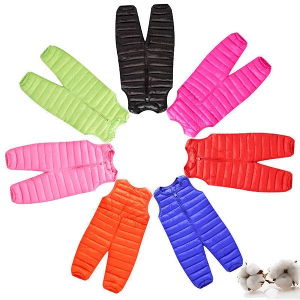 

baby boy winter clothes thick warm down cotton infant newborn kids overalls girl jumpsuit casual toddler costume baby onesie y200320, Blue