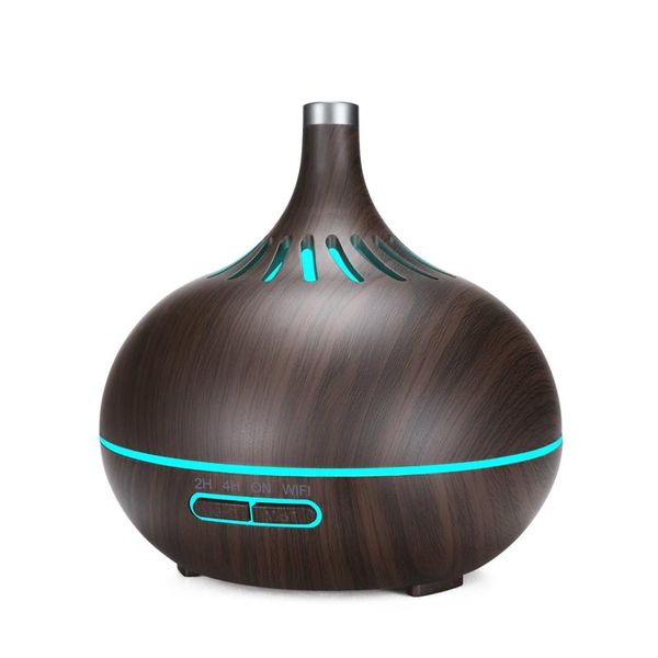 

smart wifi air humidifier essential oil diffuser works with alexa & google home deep wood eu plug