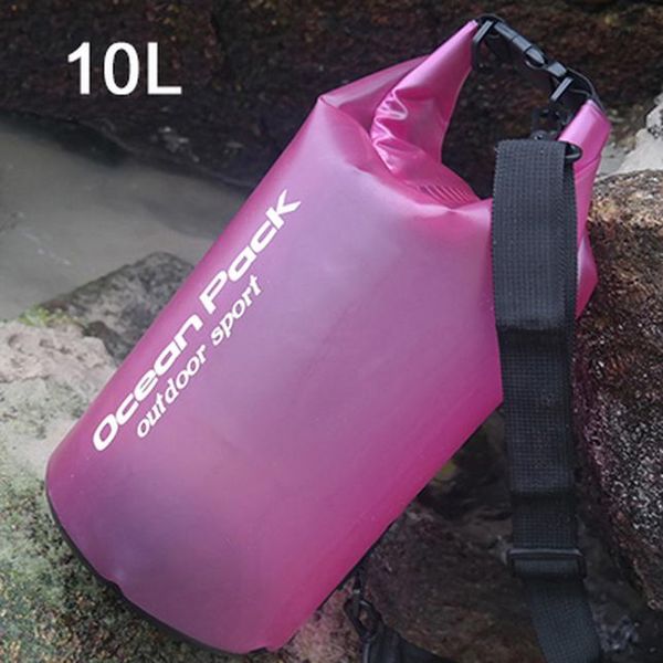 

2l 5l 10l полупрозрачный водонепроницаемый пакет для хранения сухой сумка для плавания для каноэ каяк с рафтингом спортивные открытый отдых