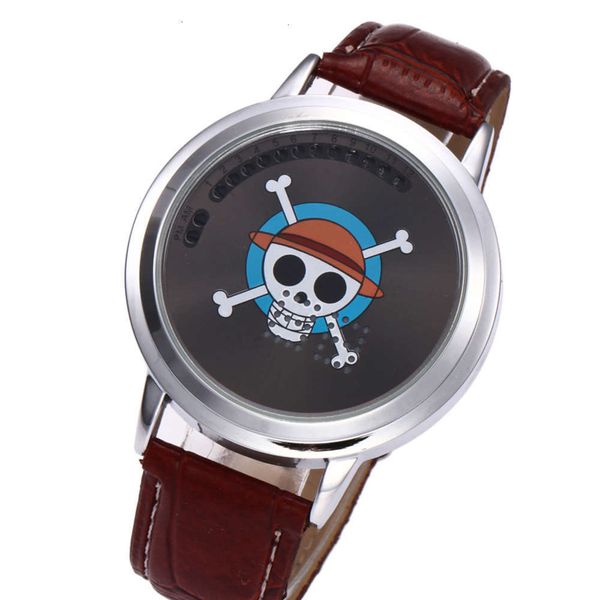 

screen led animation creative fashion skull pirate touch watch student personalityjk
