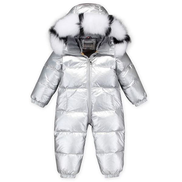 -30 Russo inverno snowsuit menino jaqueta bebê 90% pato para baixo outdoor roupas infantis meninas escalada para meninos crianças macacão 2 ~ 5Y lj201017