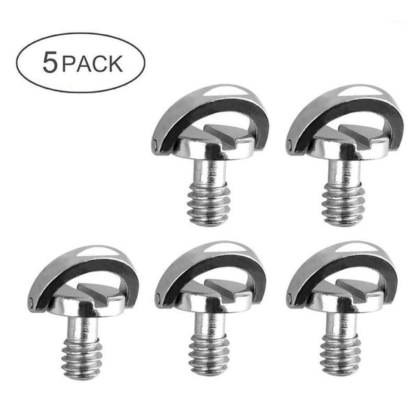 

5 pack 1/4inch quick release plate mounting screw d-ring d shaft qr screw adapter mount for dslr camera tripod monopod qr plate1