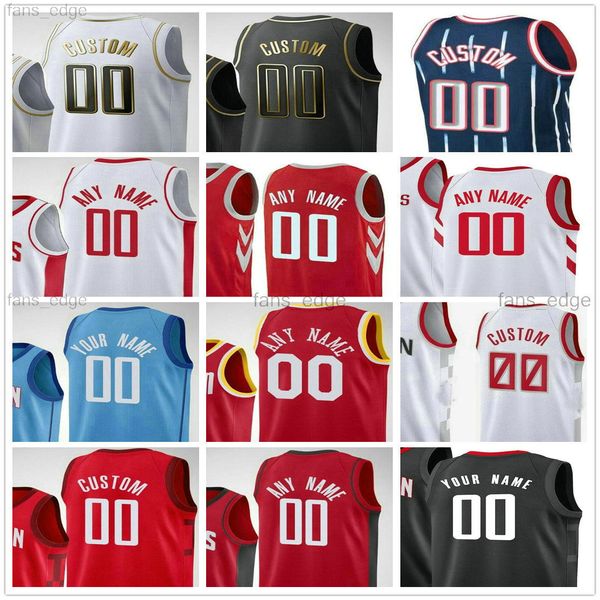 

custom printed houston john 1 wall victor 4 oladipo eric 10 gordon christian 35 wood pj 17 tucker man women kids youth basketball jerseys, Black;red