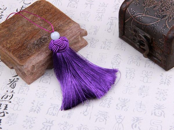 

6pcs lot 8cm pine cap fat tassels hanging rope silk sewing tassel trim decorative key tassels for curtain home decoration h wmtkdz
