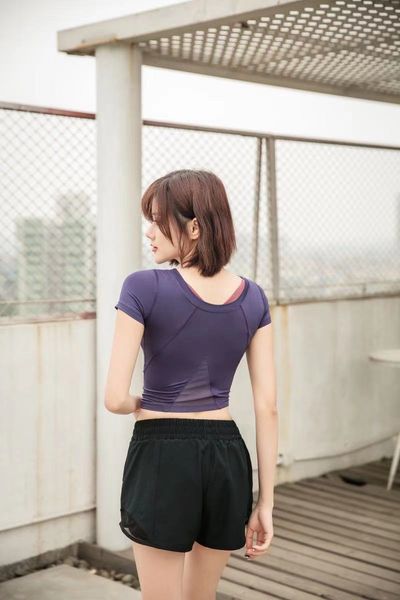 

lu -33yoga shorts tights tennis yoga running sports golf skirt middle waist back waist pocket fitness suit women mini shorts skirt