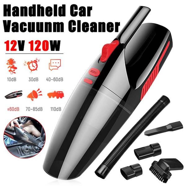 

robot vacuum cleaners mini handheld cleaner 120w 5000pa portable car home wet & dry dual use hepa filter cleaning tools