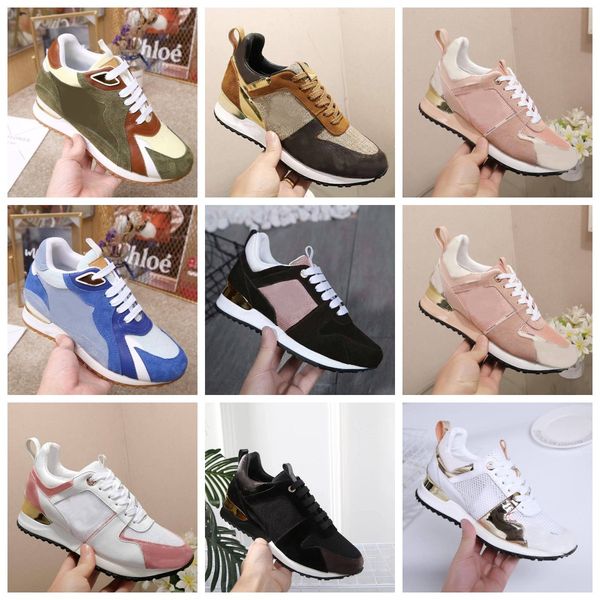 

2022 designer women shoes run away sports casual ladies shoe leather non slip lightweight rubber bottom size 35-42, Black