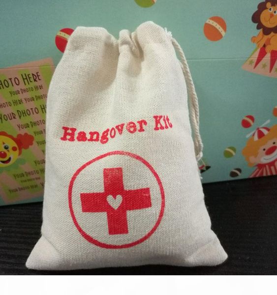 

hangover kit linen gift bags 12x15cm 15x21cm wedding party candy sack makeup jewelry drawstring pouches, Pink;blue