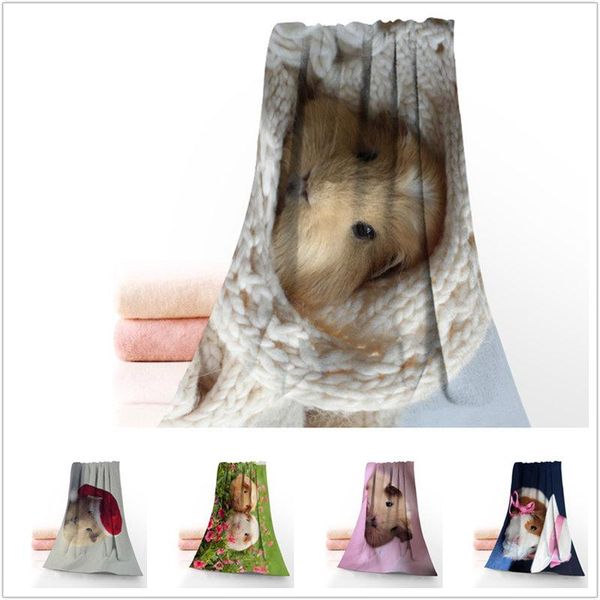 

custom guinea pig 35*75cm face towels facecloth microfiber washcloth quick drying sports towel drop shipping