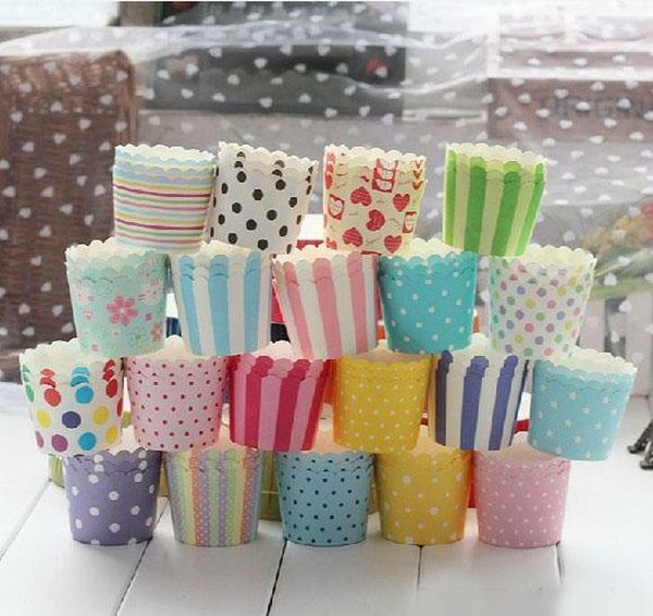

color cake mold cup assorted 20 design muffin cupake mould case paper baking cup liners mould cake decoration dia60 bbyztw sweet07