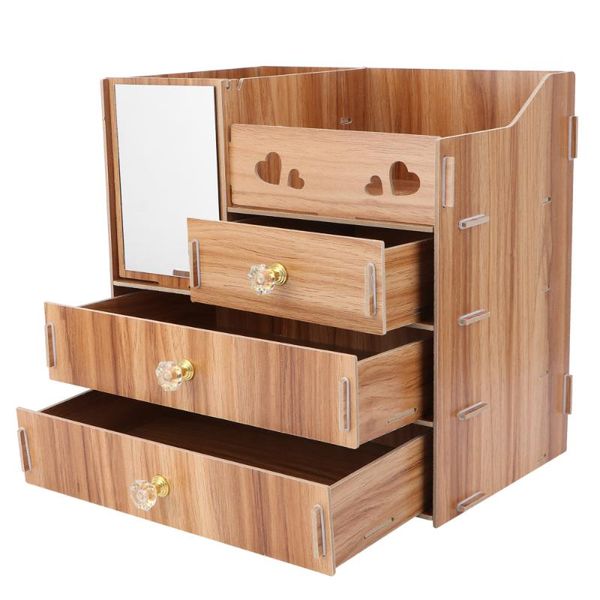 

hooks & rails 1pc multifunctional deskcosmetics storage rack drawer organizer