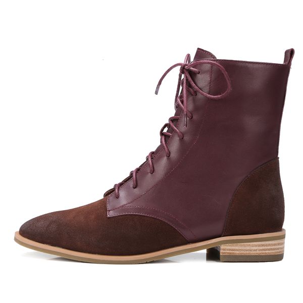 

female 2021 22-24.5cm length + cow suede couture pointed to short boots spring and autumn women shoes oqad, Black