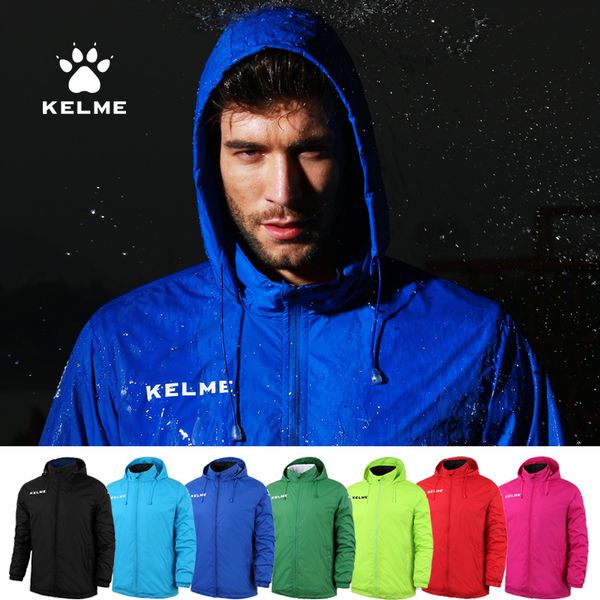 

kelme mens скрытая куртка с капюшоном осень футбол спортивный тренировочный куртка ветрозащитный и водонепроницаемый открытый трексуит k15s6, White;black