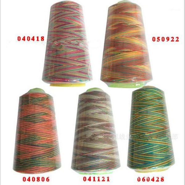 

diy handmade accessory purse frame thread rainbow/ gradient colorful thread for quilting handwork sewing 3000yard1, Black;white