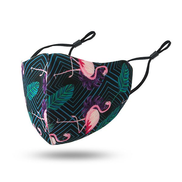 

designer mask print black fashion leopard face face masks dustproof smog-proof breathable washable mask adjustable