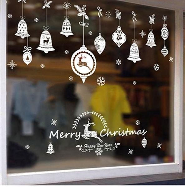

qifu рождественские украшения окно стикер рождественские украшения для дома рождественские декор с рождеством 2020 с новым годом 2021 jllley