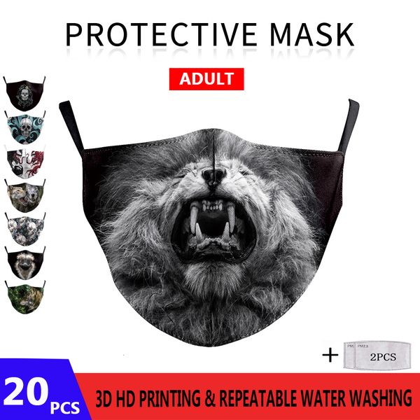

mask 3d printing alternative grimace design pattern adults reusable protective mask pm.25 face masks 5 layers