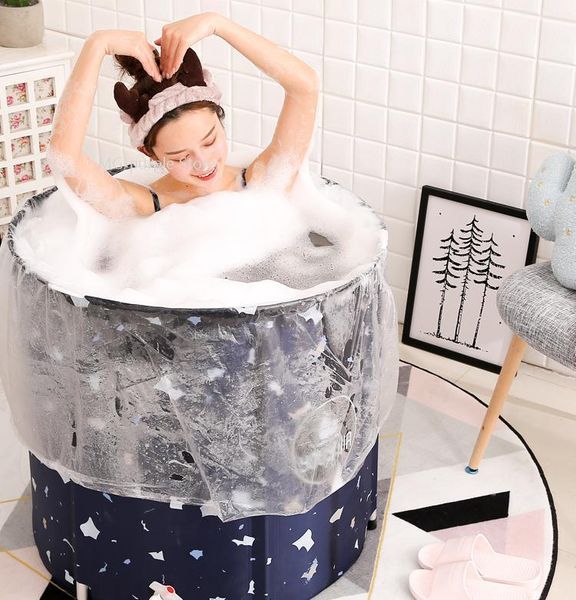 

bath barrel bath folding barrel shaking sound artifact home body thickening tub1