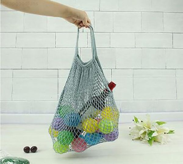 

convenient fashion reusable shopping mesh fruit bag string grocery shopper cotton tote vegetables storage outdoor handbag