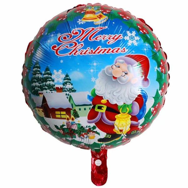 

10pcs new year 2021 balloons christmas party decoration santa claus snowman merry christmas foil balloon xmas kids toy supplies wmtemc