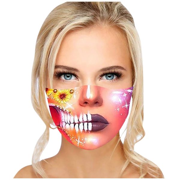 

маска для взрослого лица открытый пылезащитный многоразовый макияж принт для лица защитная маска удобная дышащая поверхность лица