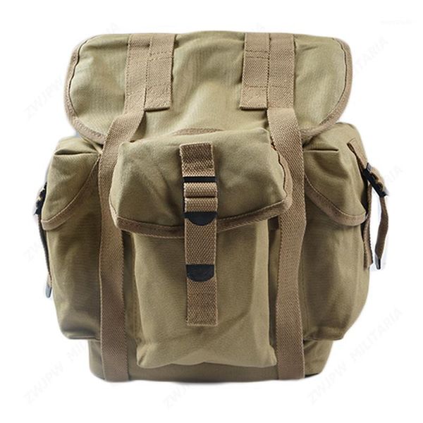 

us army m14 backpack hiking canvas bag khaki and army green1