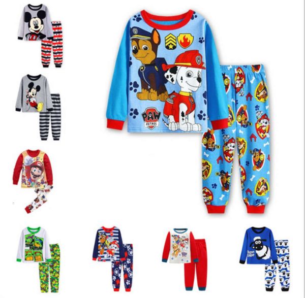

conditioning boys' cotton home pajamas air children's cloth jumpingbaby, Blue;red