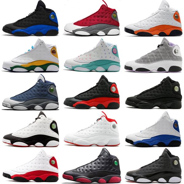 

2022 university gold 13 basketball shoes 13s mens sneakers houndstooth lucky green starfish red sports trainers us 5.5-13