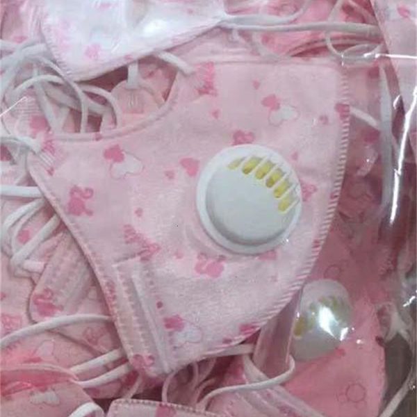 

comfortable wholesale in stock cotton beautiful kids face 3-layer fashion designer mask dustproof earloop masks