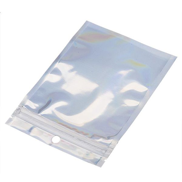 

100pcs set colorful aluminum foil bag rainbow laser sealing bag for kitchen food coffee beans keep fresh sealing pouch wmtnvy