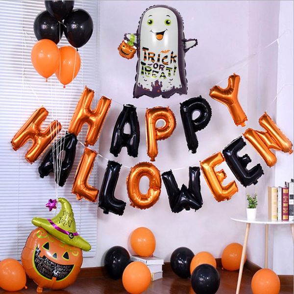 

diy halloween balloons decorations set black cat pumpkin bat foil baloons halloween decor party inflatable kids toys ballons xn wmthos