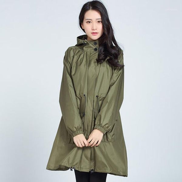 

waterproof trench coat women riancoat travel poncho jackets waterproof female raincoat women impermeable mujer r5c0631, Red;brown