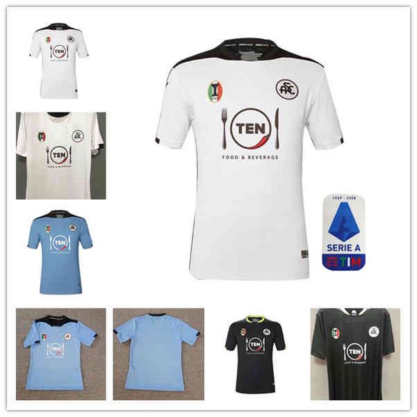 

20/21 spezia calcio soccer technys 2020 agudelo pobega agoume chabot d. farias футбольная рубашка с коротким рукавом, Black;yellow