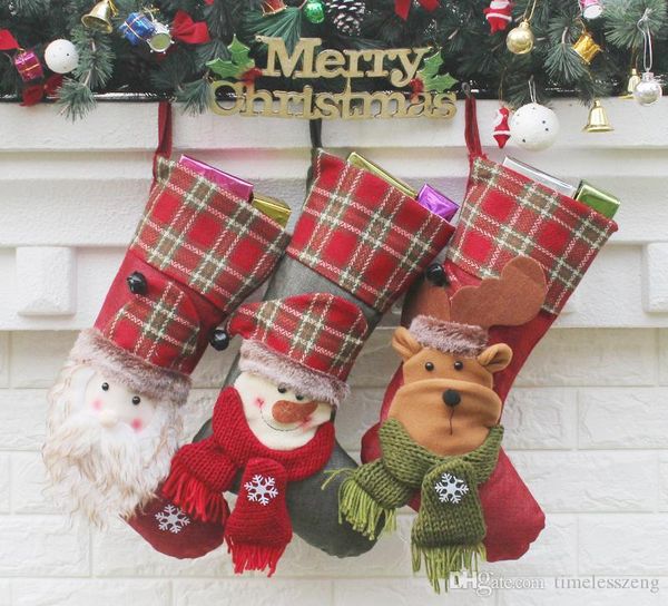

socks children xmas bag decorations claus candy stocking christmas tree ornaments santa sacks gift