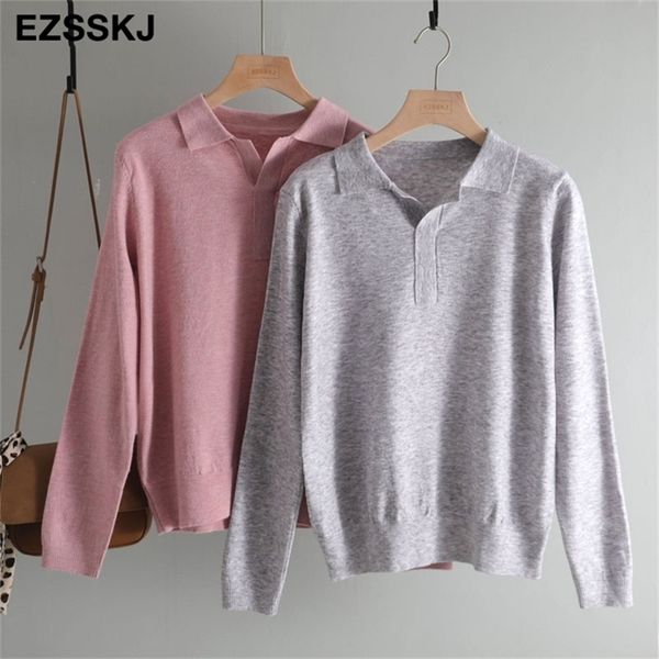 

casual spring autumn thin oversize pullovers women basic loose cashmere sweater female turtleneck knit jumper y200910, White;black