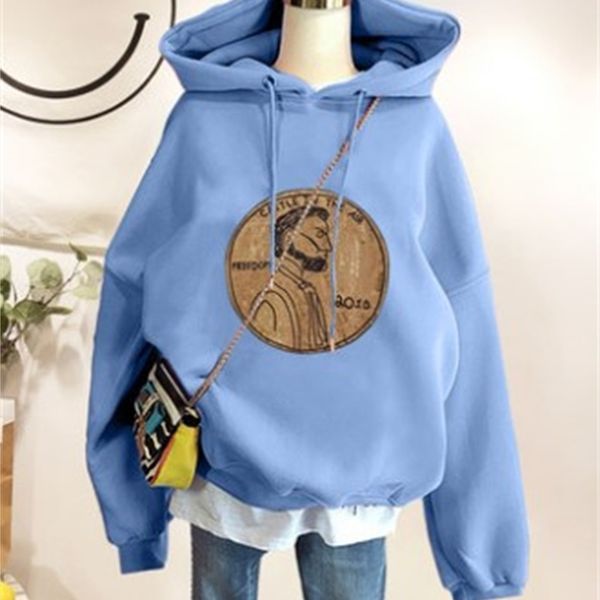 

new 2021 fall and winter hood plus velvet quilted female sweater loose little man exploding coat r1lm, Black