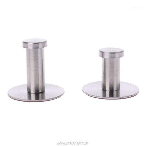 

hooks & rails stainless steel round without drilling self adhesive wall mounted towel clothes hook sticker coat hanger d21 20 drop1
