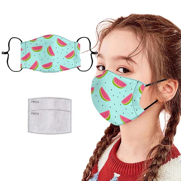 

животное камуфляжное печатное лицо маска для лица + 2 шт. фильтр pm2.5 тканевая крышка для лица многоразовая крышка ртом ребенка детские мас